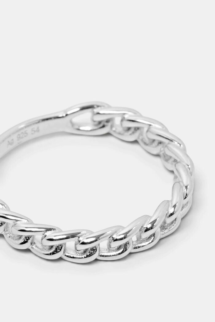 Chain ring, , sterling silver, SILVER, detail image number 1