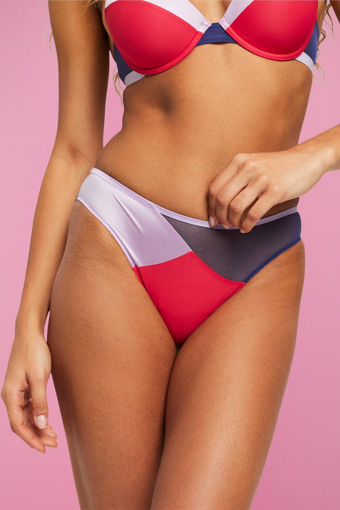 Mini briefs with block design, PINK FUCHSIA, detail image number 2