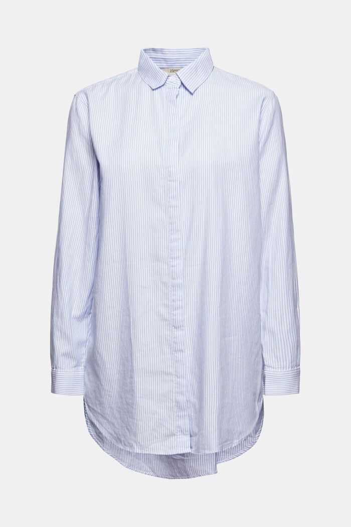 Shirt blouse in 100% organic cotton, PASTEL BLUE, detail image number 5