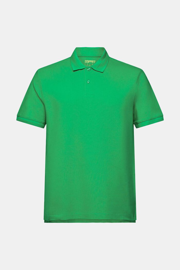 Pima Cotton Piqué Polo Shirt, GREEN, detail image number 5