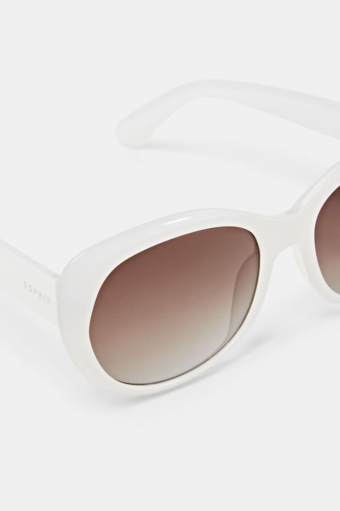 Round Frame Sunglasses, WHITE, detail image number 1