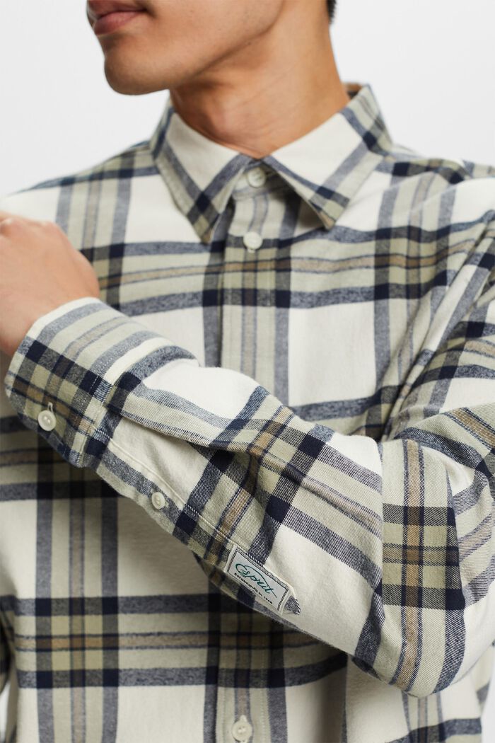 Checked Flannel Shirt, ICE, detail image number 1