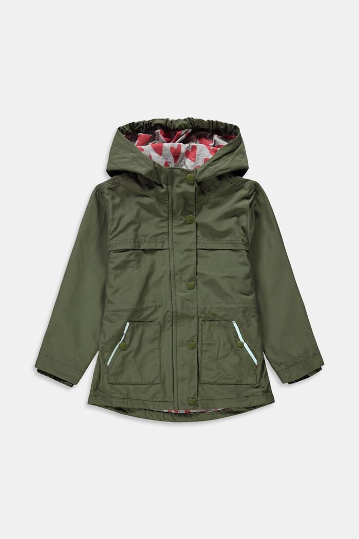 Hooded jacket, OLIVE, detail image number 0