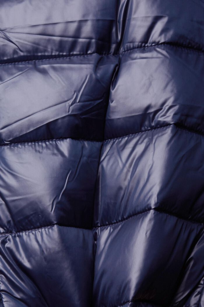 Quilted body warmer with detachable hood, NAVY, detail image number 1