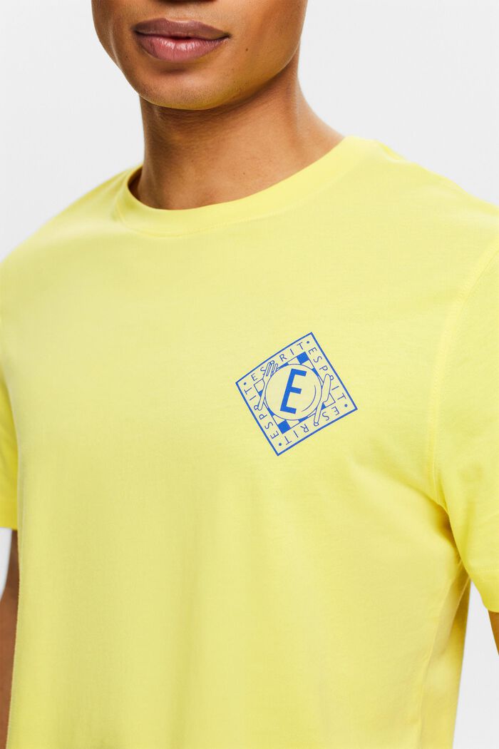 Logo Cotton Jersey T-Shirt, PASTEL YELLOW, detail image number 3