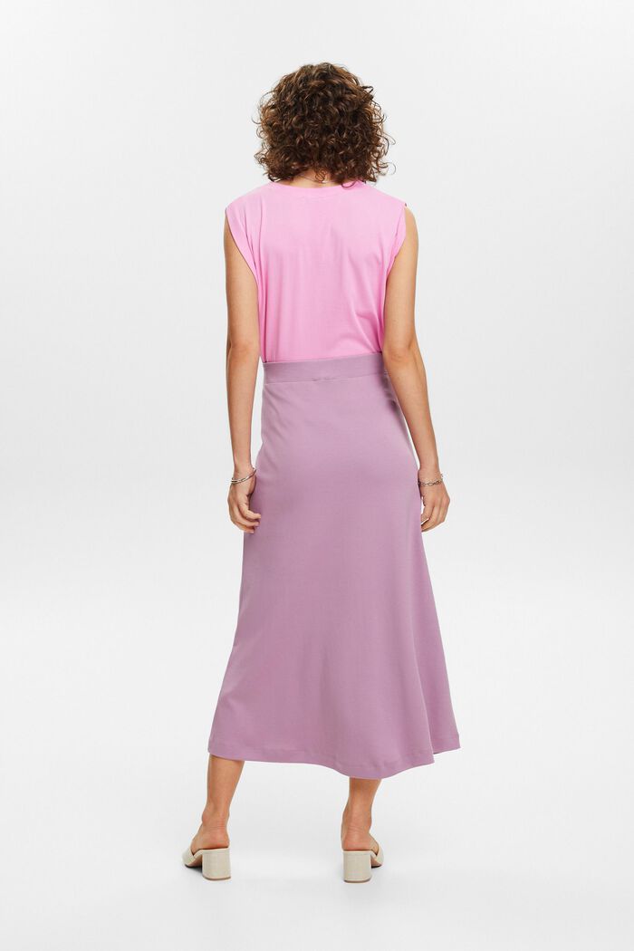 Jersey Midi Skirt, MAUVE, detail image number 2