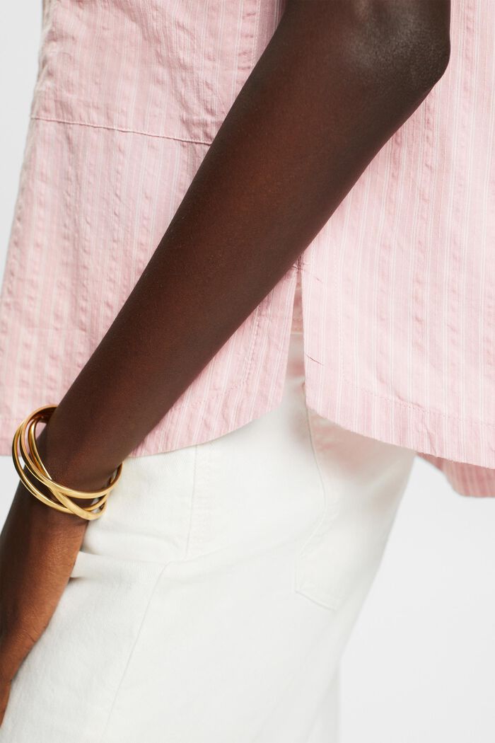 Striped oversized blouse, OLD PINK, detail image number 4