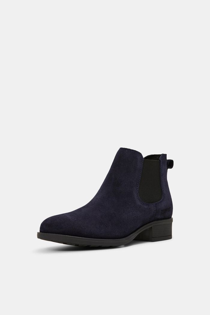 Suede Chelsea boots, NAVY, detail image number 2