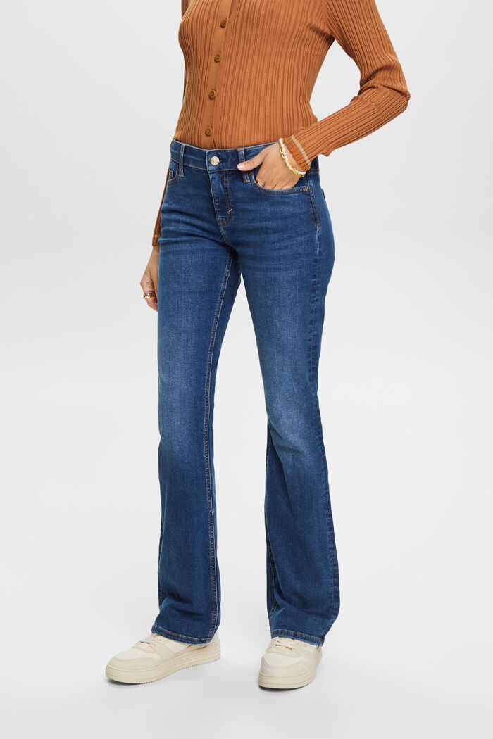 Bootcut Mid-Rise Jeans, BLUE MEDIUM WASHED, detail image number 0