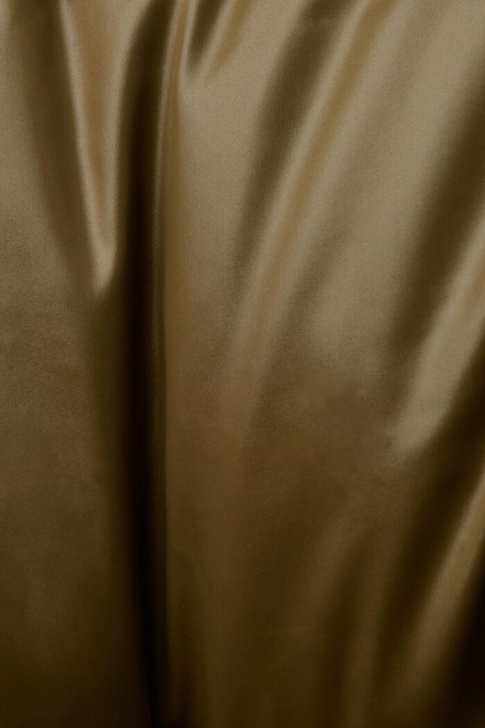 Recycled: puffer jacket with down, DARK KHAKI, detail image number 4