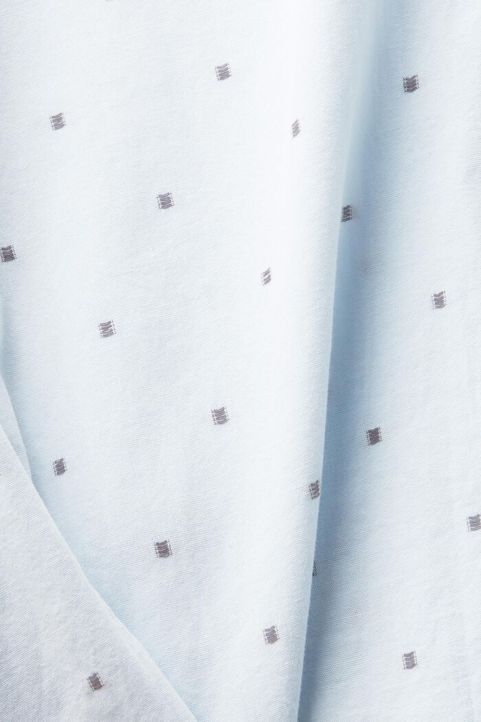 Embroidered Cotton Slim Fit Shirt, PASTEL BLUE, detail image number 6