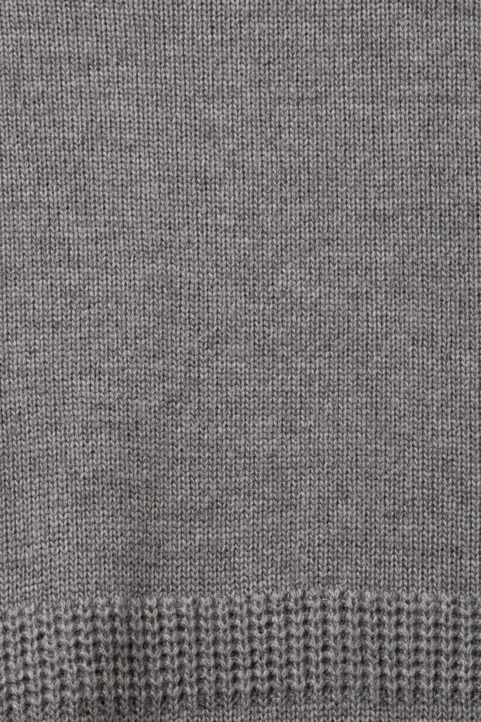 Boxy Crewneck Sweater, BROWN GREY, detail image number 6