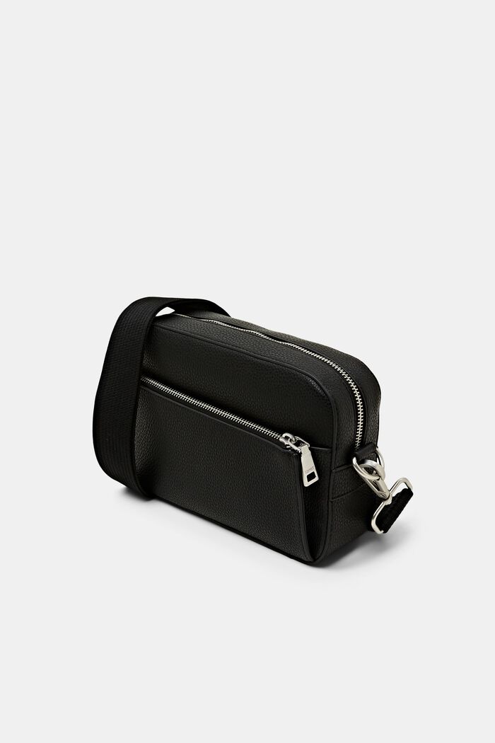Vegan Leather Camera Bag, BLACK, detail image number 2