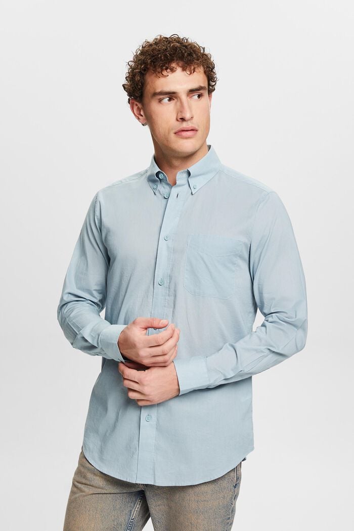Button-Down Shirt, LIGHT BLUE, detail image number 0