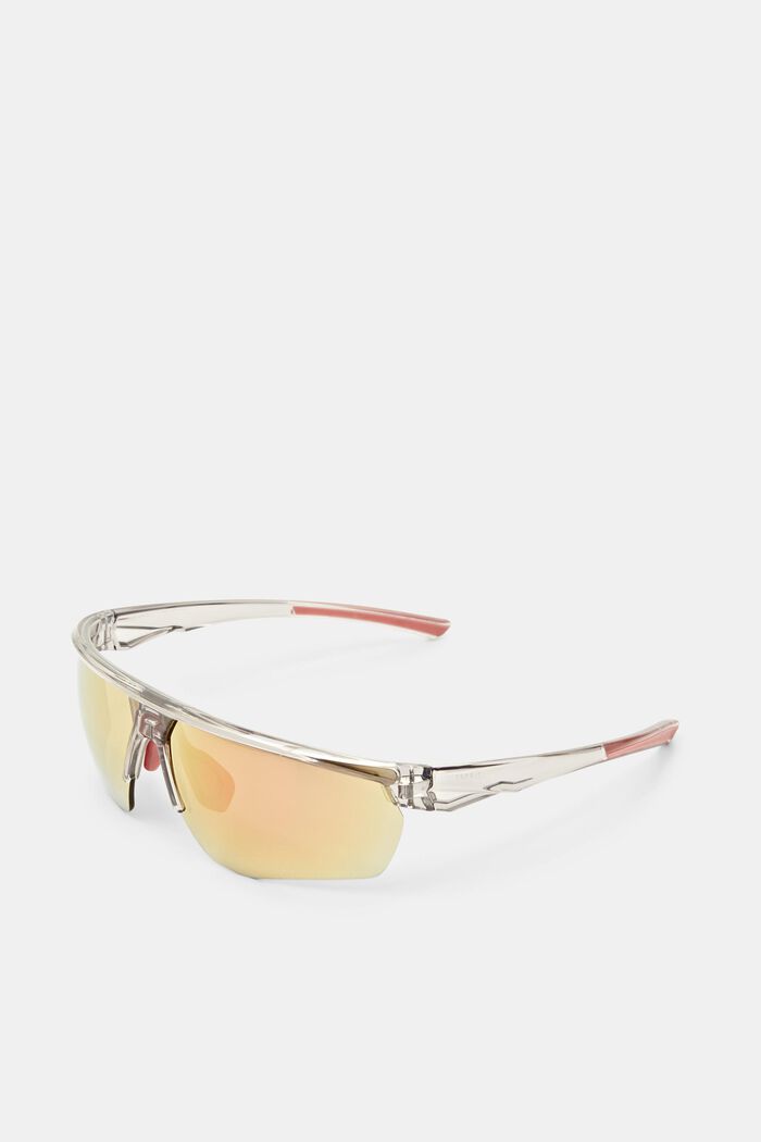 Unisex Sport Mirrored Sunglasses, GREY, detail image number 0