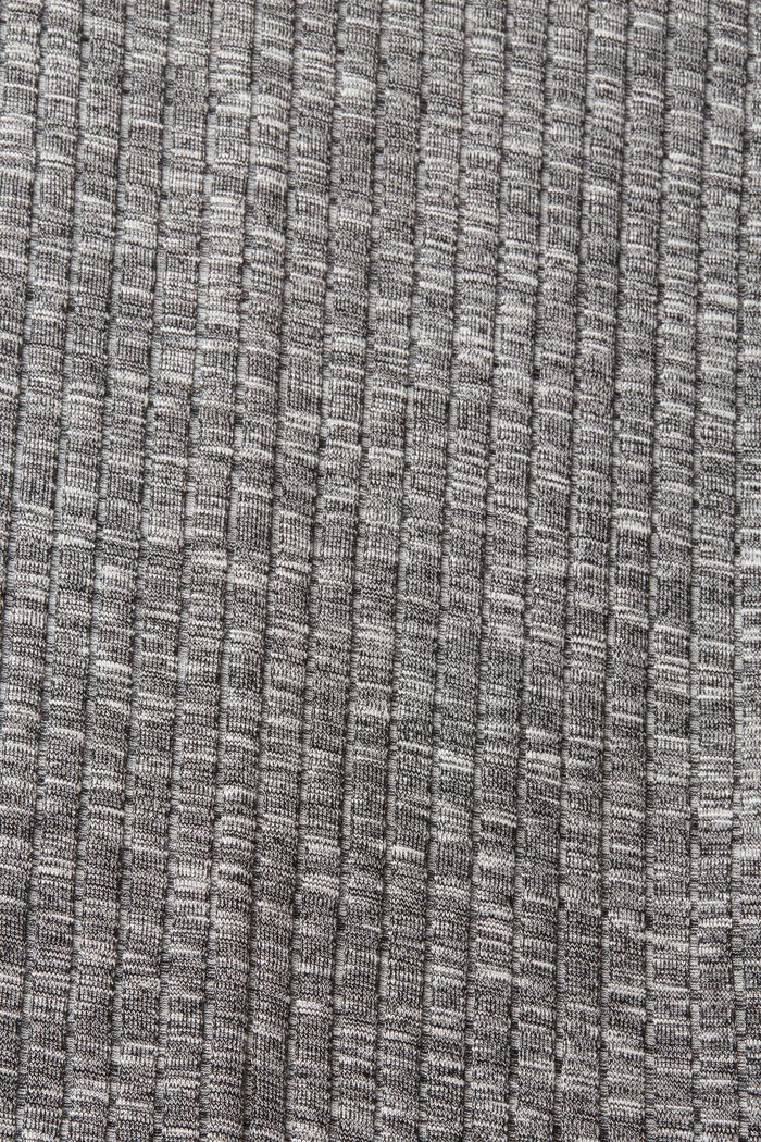 Ribbed Melange Midi Dress, ANTHRACITE, detail image number 6