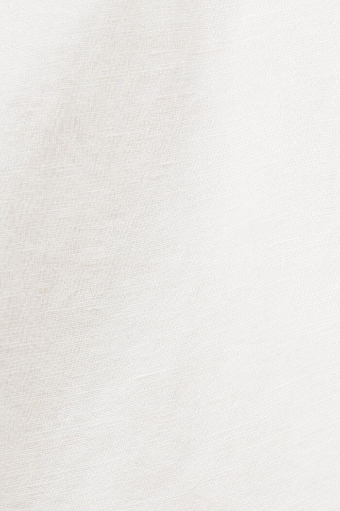 Cotton-Linen Shirt Blouse, CREAM BEIGE, detail image number 5