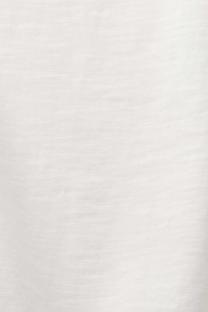 Jersey Long-Sleeve Top, OFF WHITE, detail image number 6