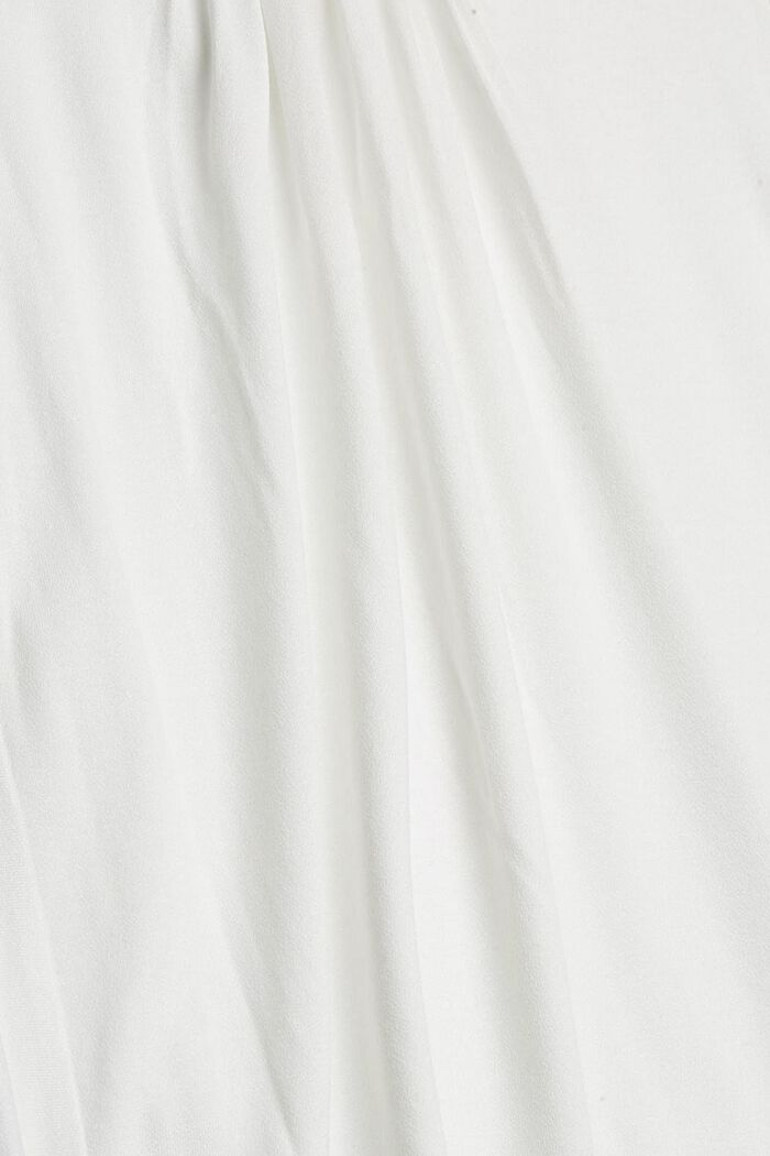 Long sleeve top with frills, LENZING™ ECOVERO™, OFF WHITE, detail image number 4