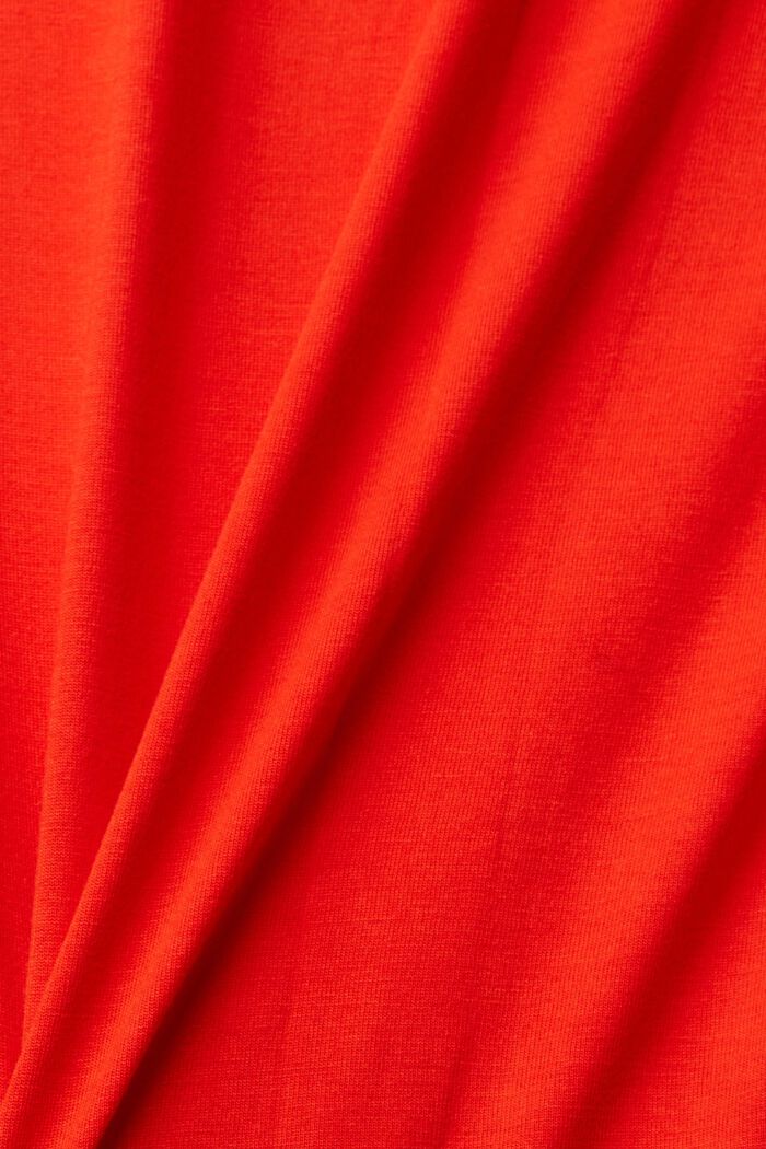 Print t-shirt, LENZING™ ECOVERO™, RED, detail image number 6