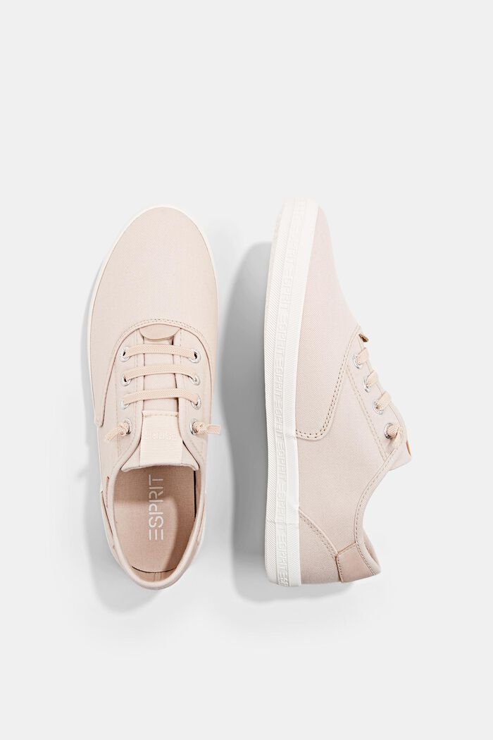 Trainers with stretchy laces, DUSTY NUDE, detail image number 1