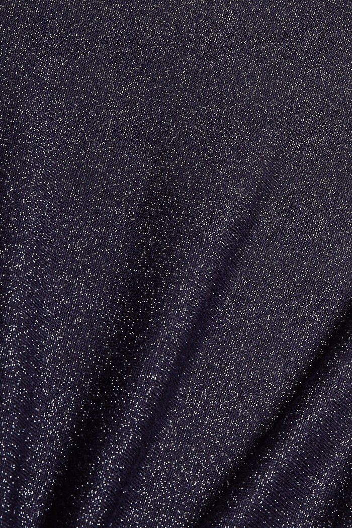 Glittery batwing jumper, LENZING™ ECOVERO™, NAVY, detail image number 4