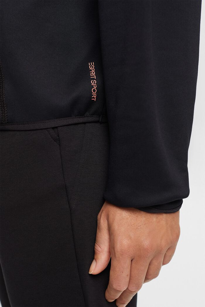 Active Sweatshirt, E-DRY, BLACK, detail image number 2