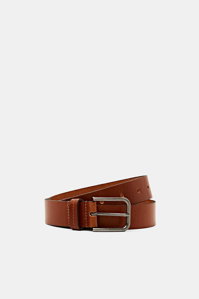 Leather Belt, RUST BROWN, detail image number 0