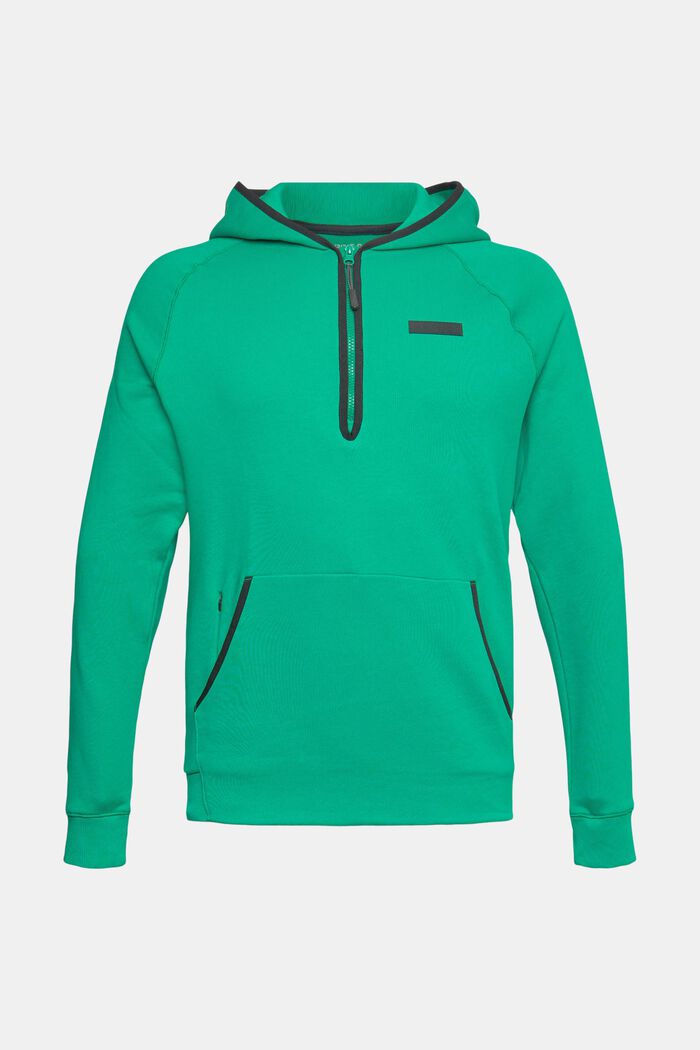 Quarter zip hoodie, GREEN, detail image number 7