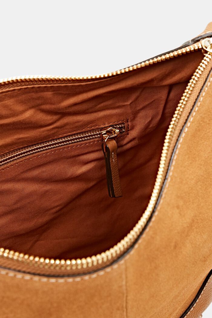 Mixed material leather bag, RUST BROWN, detail image number 4