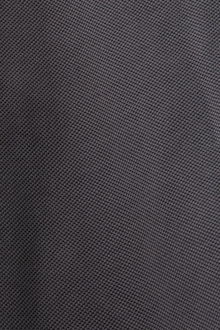 Textured Knit Tuxedo Blazer, Organic Cotton, DARK GREY, detail image number 5