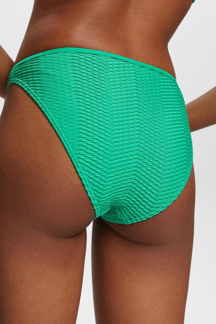 Recycled: textured bikini bottoms, GREEN, detail image number 3