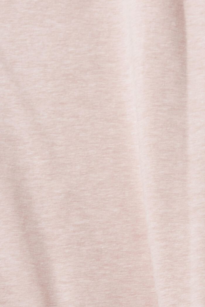 T-shirt with a breast pocket in blended cotton, OLD PINK, detail image number 1