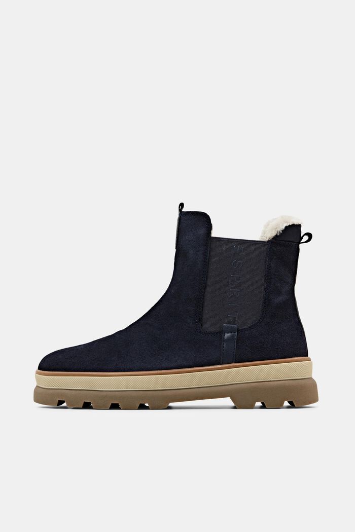 Suede Chelsea Boots, NAVY, detail image number 0