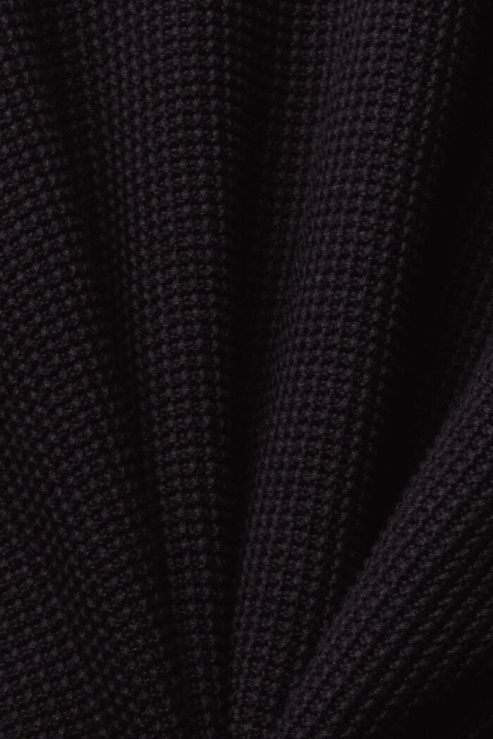 Pure cotton jumper, BLACK, detail image number 1