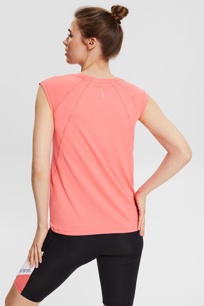 Made of recycled material: high-performance top with E-DRY technology, CORAL, detail image number 3