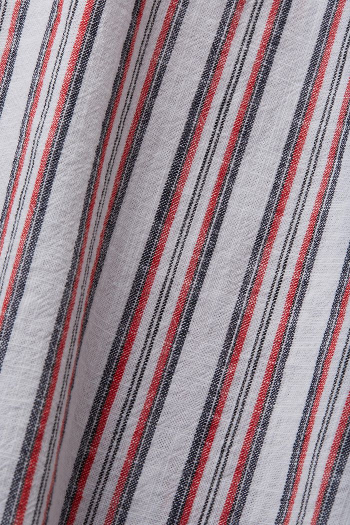 Striped Cotton Shirt, NEW WHITE, detail image number 4