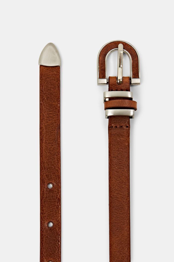 Slim Leather Belt, CARAMEL, detail image number 1
