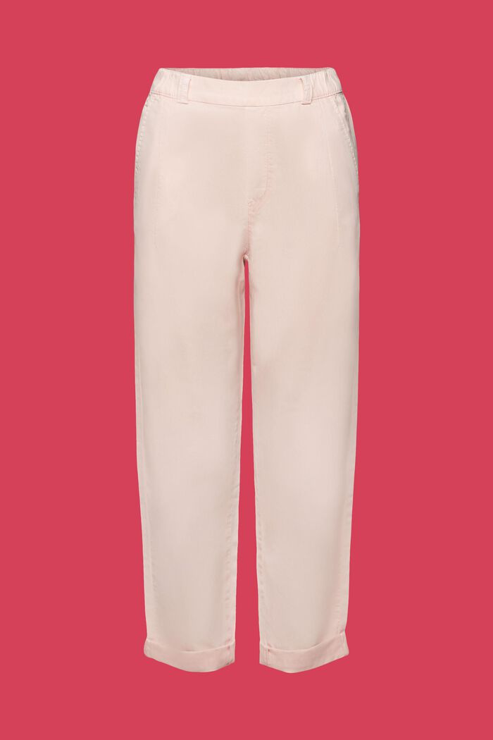 Chino Pull-On Cropped Pants, LIGHT PINK, detail image number 7