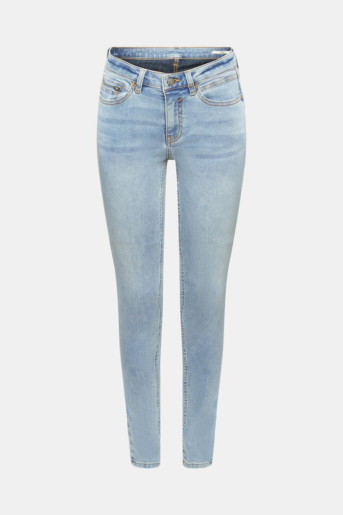 Skinny fit jeans, BLUE LIGHT WASHED, detail image number 6