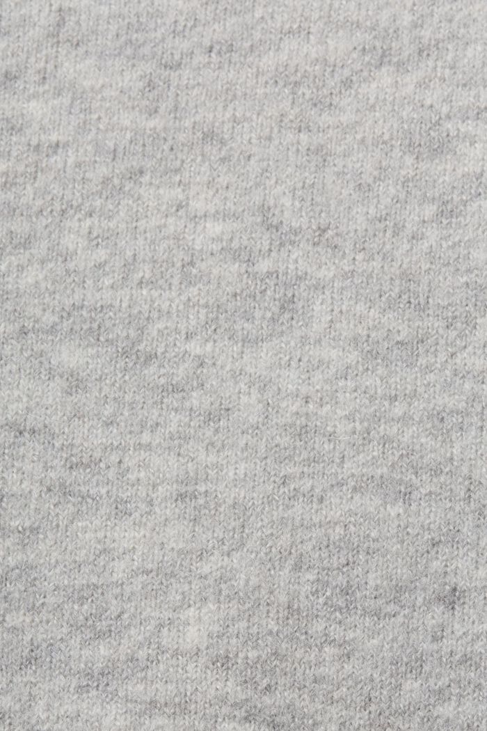 Longline Wool Blend cardigan, LIGHT GREY, detail image number 6