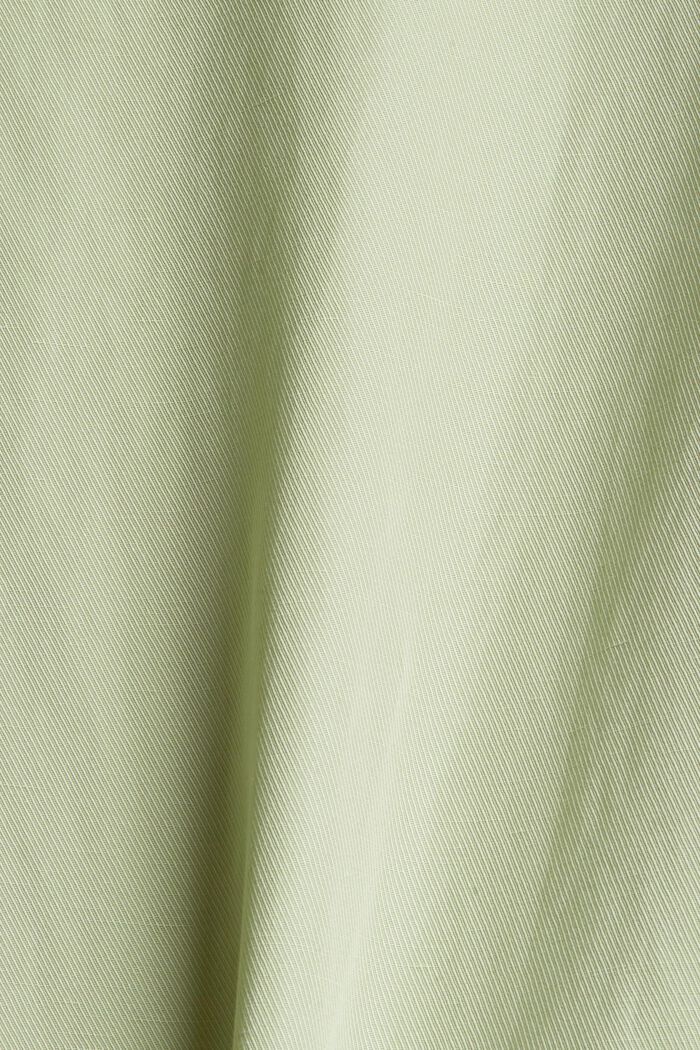Linen blend: Cropped trousers, PASTEL GREEN, detail image number 4