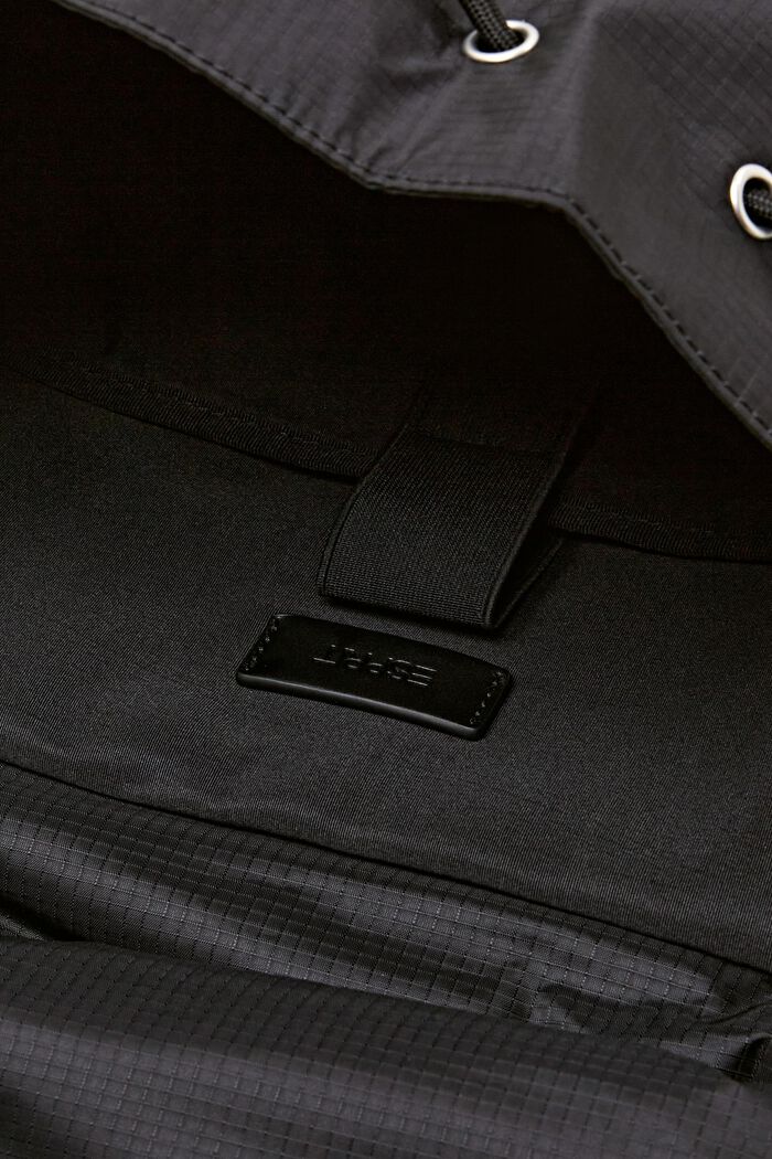 Flap-Over Backpack, BLACK, detail image number 4