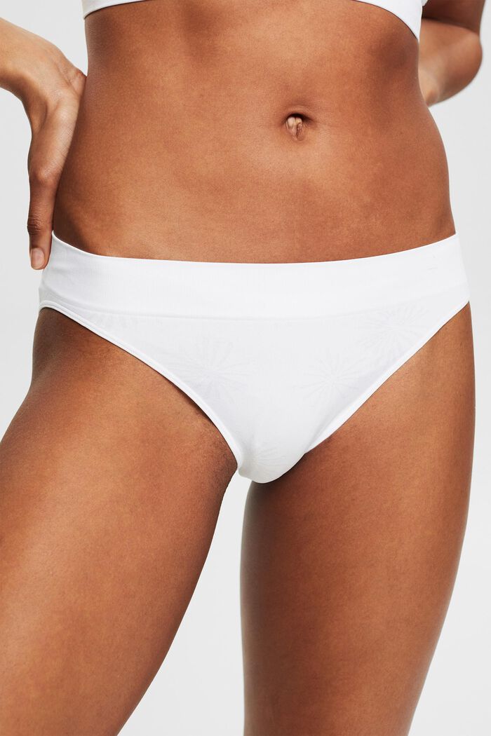 Recycled: soft, comfy hipster briefs, WHITE, detail image number 1