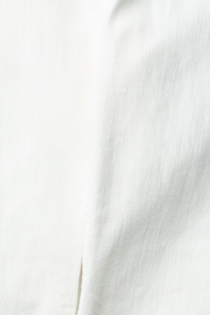 Stretch cotton trousers, OFF WHITE, detail image number 4