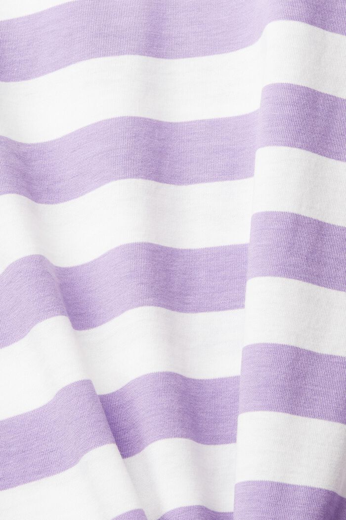 Striped long-sleeved top, LILAC, detail image number 1