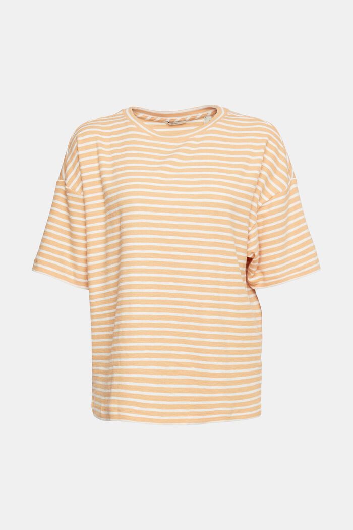 striped T-shirt, PEACH, detail image number 2