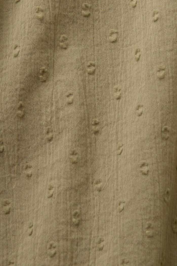 Plumetis blouse, 100% cotton, LIGHT KHAKI, detail image number 5