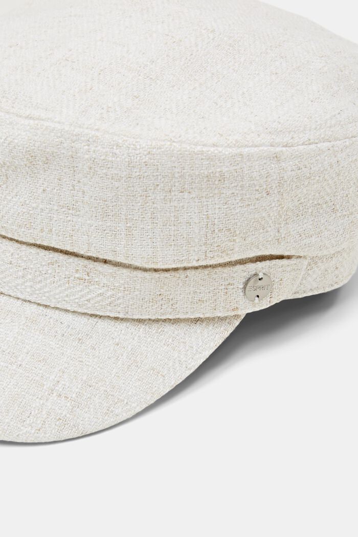 Structured Military Cap, OFF WHITE, detail image number 1