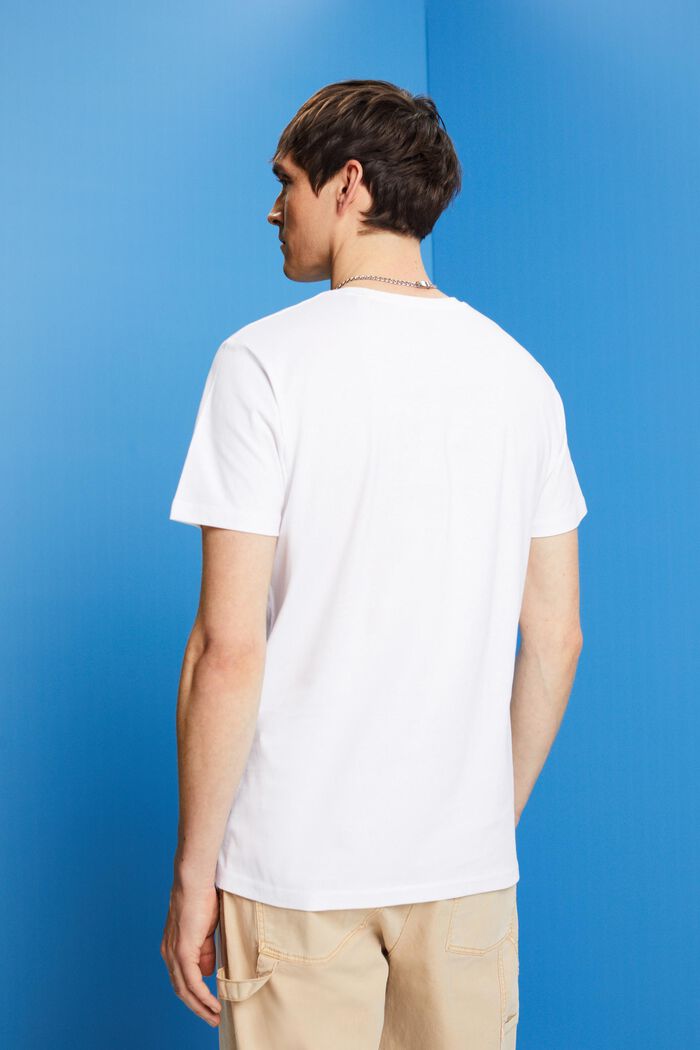Crewneck t-shirt, 100% cotton, WHITE, detail image number 3